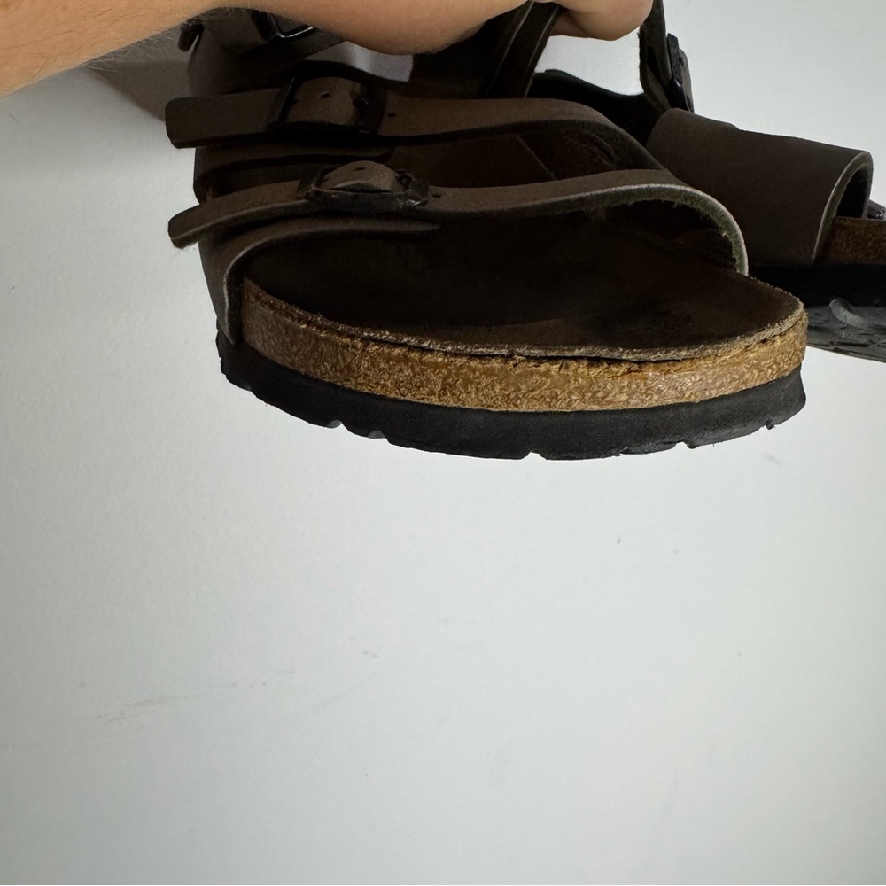 Birkenstock Birkis Ellice Sandals Olive Green Buckle Comfort Shoes EU 38 - Picture 5 of 9